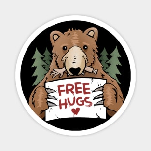 Free Hugs Bear Magnet